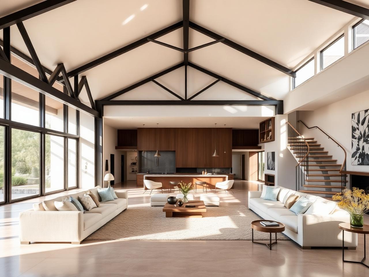 Open plan double height